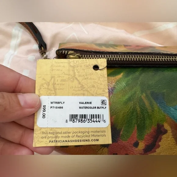 Patricia Nash Floral Leather Wristlet Clutch - Picture 6 of 6